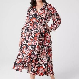 $10! Stunning NWT Lane Bryant floral print wrap dress - SEE DESCRIPTION/PHOTOS